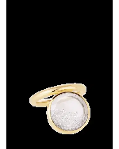 MORITZ GLIK 18K Yellow Gold Bambole Shaker Ring with Diamonds | Thumbnail 2