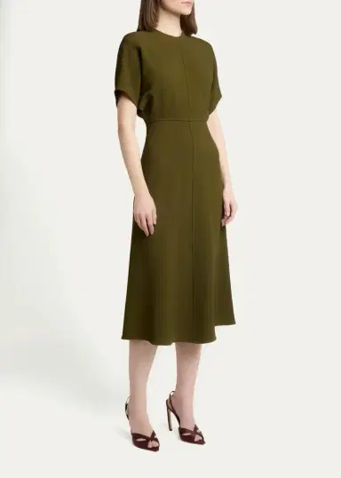 Victoria Beckham Eleanor A-Line Midi Dress | Thumbnail 4