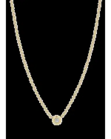 Zoë Chicco 14K Apron Bezel-Set Diamond Necklace | Thumbnail 2