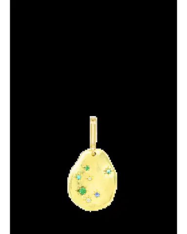 Mellerio 18K Yellow Gold Starry Night Pendant with Tsavorite | Thumbnail 2