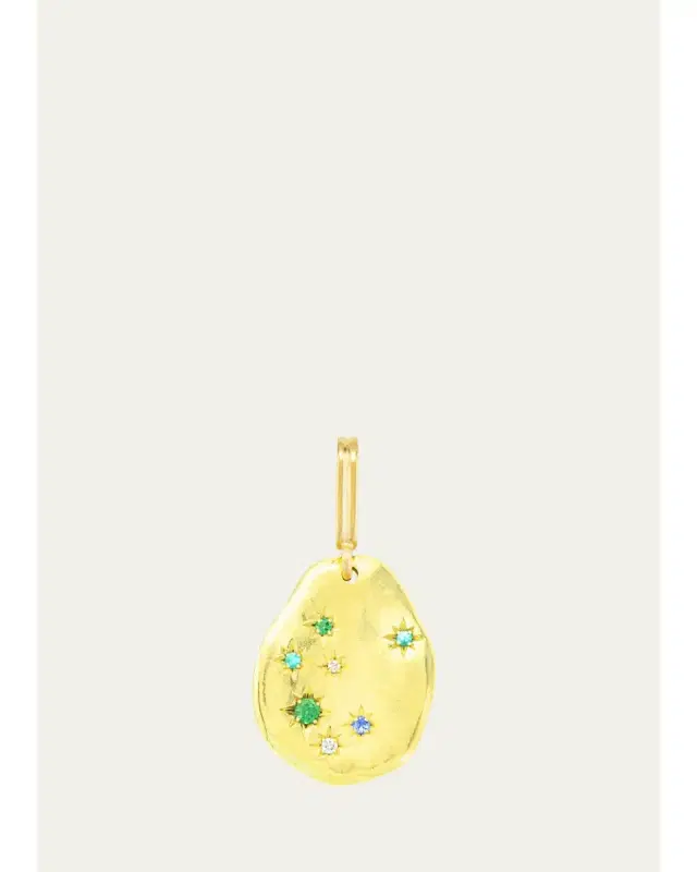 Mellerio 18K Yellow Gold Starry Night Pendant with Tsavorite