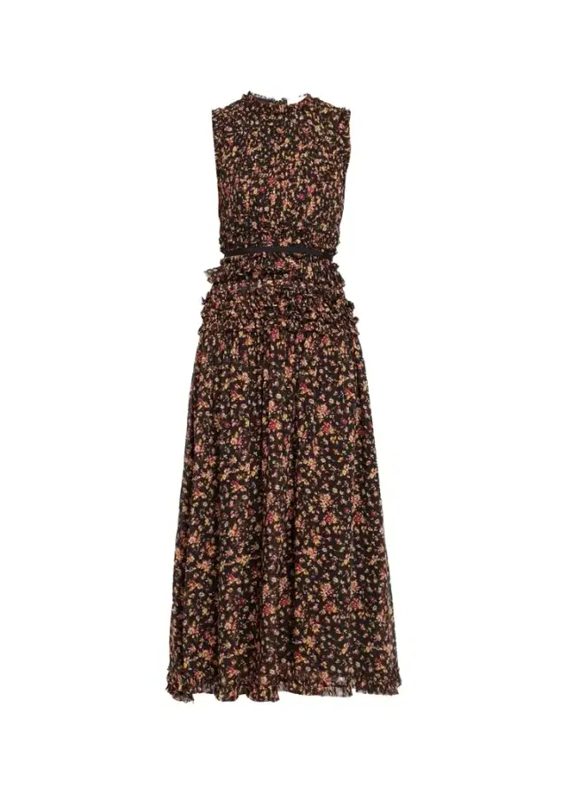 Ulla Johnson Etta Sleeveless Silk Maxi Dress