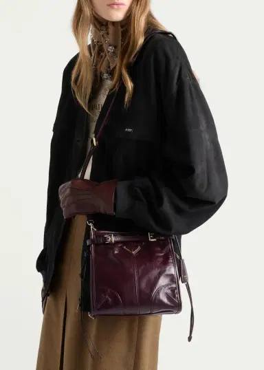 Prada Bonnie Mini Leather Crossbody Bag | Thumbnail 2