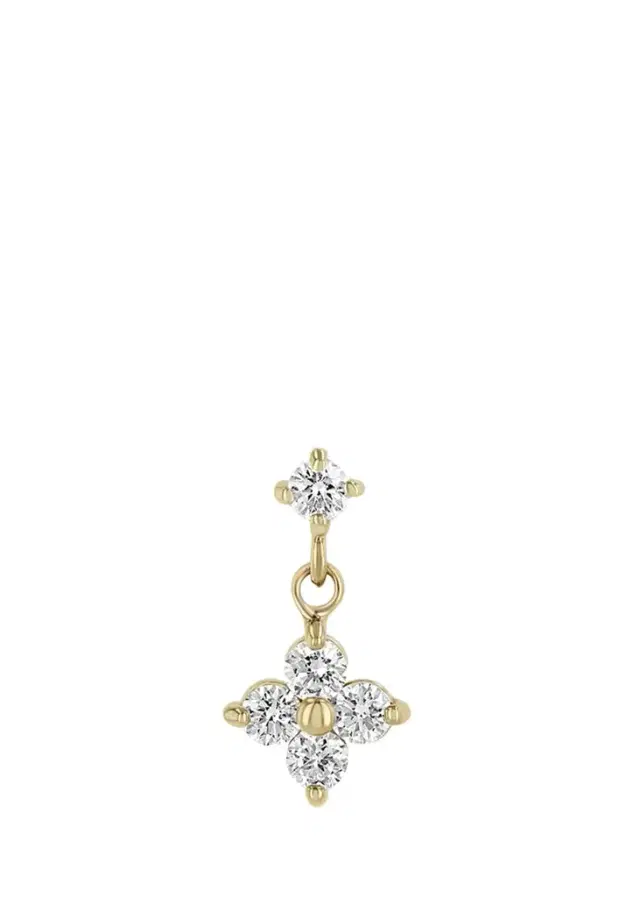 Zoë Chicco 14K Diamond Quad Drop Earring, Single