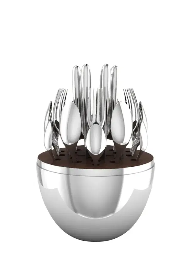 Christofle 24-Piece Mood Silver-Plated Flatware Service