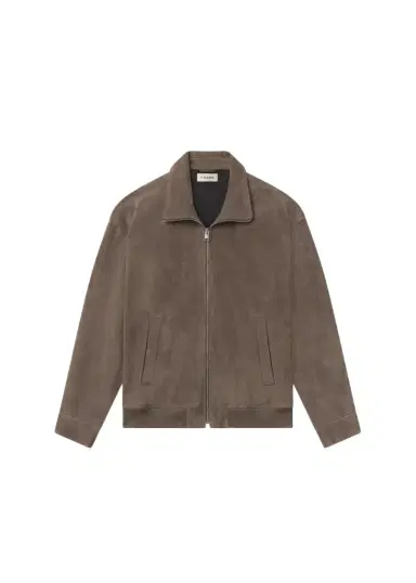 Frame Men's Suede Full-Zip Bomber Jacket | Thumbnail 1