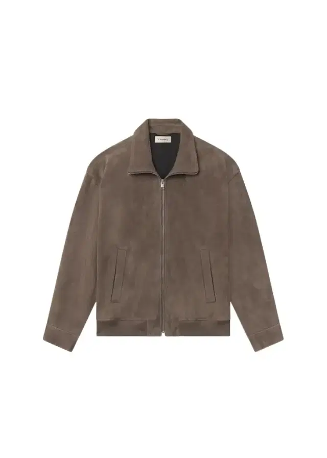 Frame Men's Suede Full-Zip Bomber Jacket