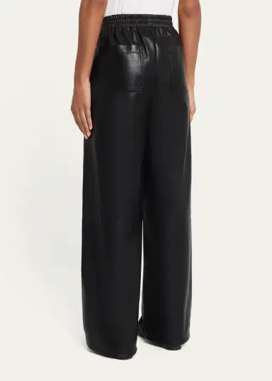 Simkhai Corrine Leather Pull-On Pants | Thumbnail 3