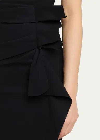 Chiara Boni La Petite Robe Sleeveless Halter Ruched Dress | Thumbnail 5 Chiara Boni La Petite Robe Sleeveless Halter Ruched Dress | Thumbnail 5