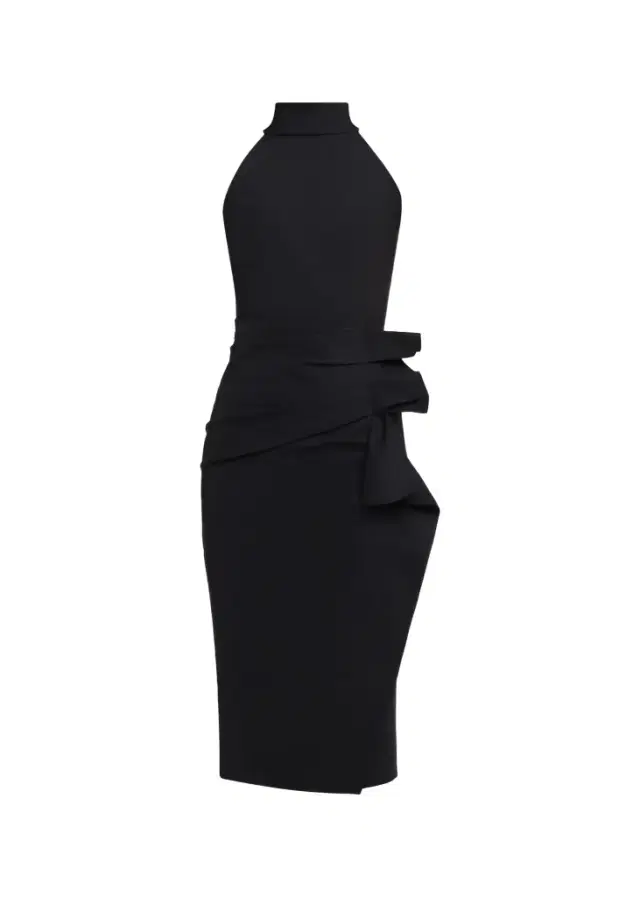 Chiara Boni La Petite Robe Sleeveless Halter Ruched Dress