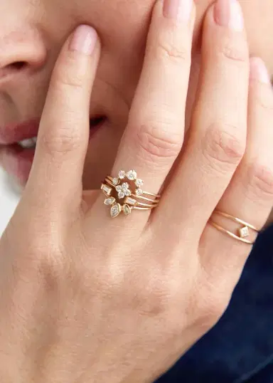 Zoë Chicco 14K Diamond Quad Ring | Thumbnail 2