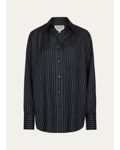 TWP Big Joe Striped Silk Shirt | Thumbnail 1 TWP Big Joe Striped Silk Shirt | Thumbnail 1