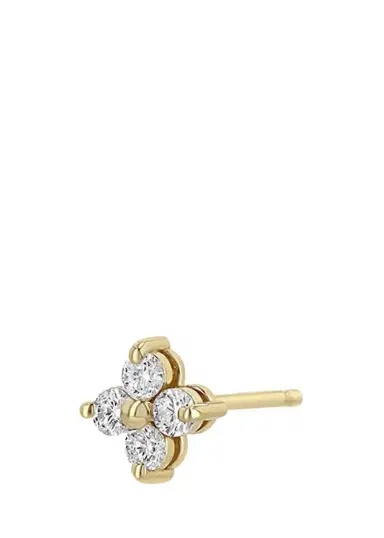 Zoë Chicco 14K Diamond Quad Stud Earring, Single | Thumbnail 1