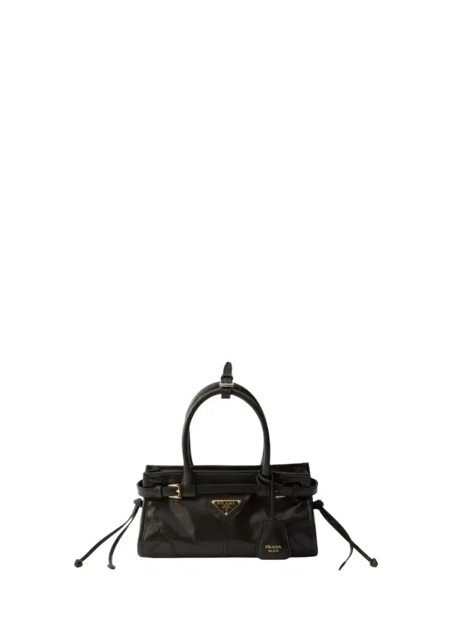 Prada Bonnie Mini Leather Top-Handle Bag