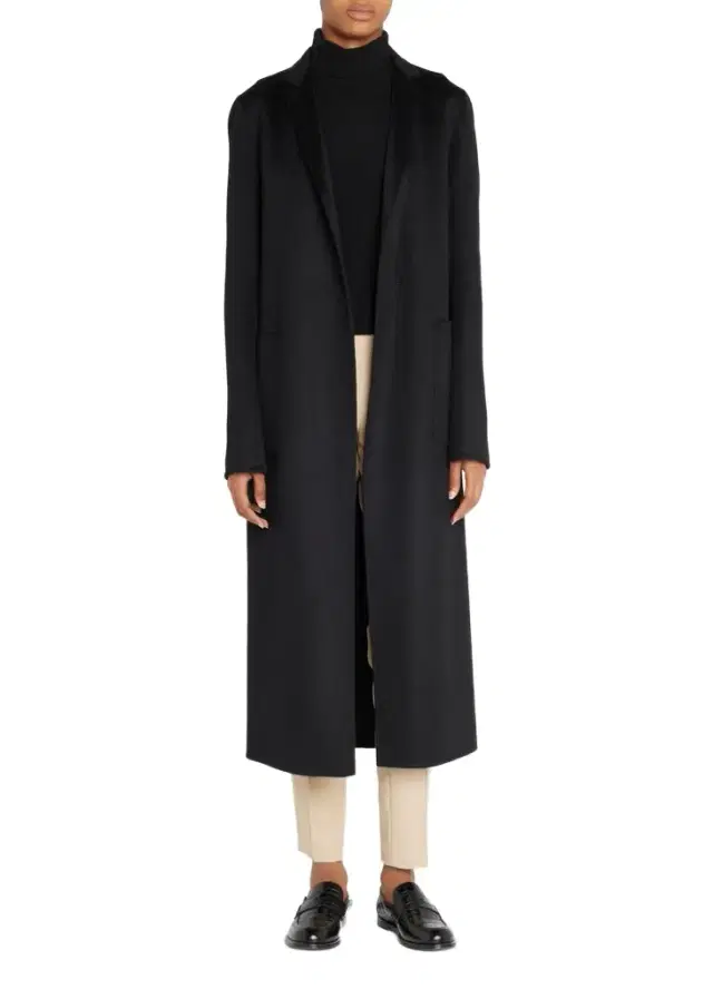 Adam Lippes Zibelline Open-Front Cashmere Midi Coat