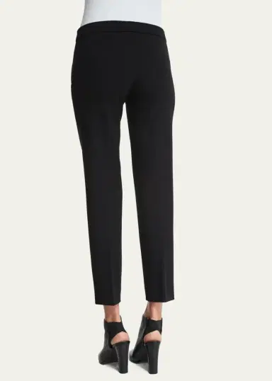 Akris punto Frankie Slim-Leg Ankle Pants, Black | Thumbnail 4 Akris punto Frankie Slim-Leg Ankle Pants, Black | Thumbnail 4