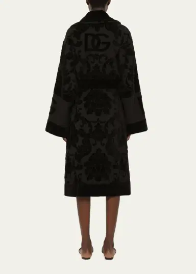 Dolce & Gabbana DG Logo Jacquard Bathrobe | Thumbnail 3