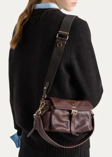 Prada Explore Mini Nappa Leather Shoulder Bag | Thumbnail 2 Prada Explore Mini Nappa Leather Shoulder Bag | Thumbnail 2