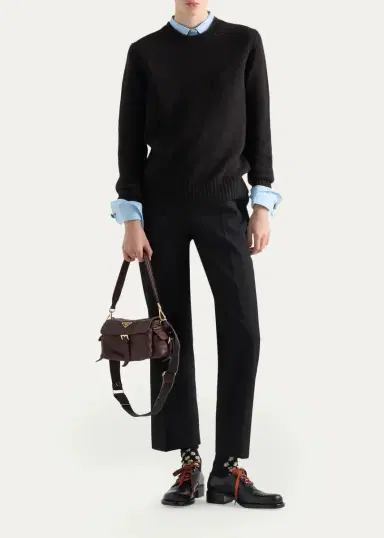 Prada Explore Mini Nappa Leather Shoulder Bag | Thumbnail 4 Prada Explore Mini Nappa Leather Shoulder Bag | Thumbnail 4
