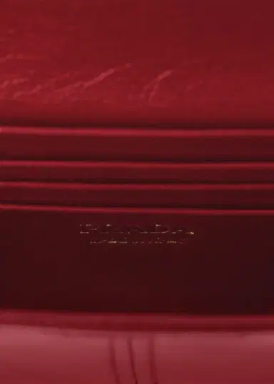 Prada Leather Wallet with Shoulder Strap | Thumbnail 3