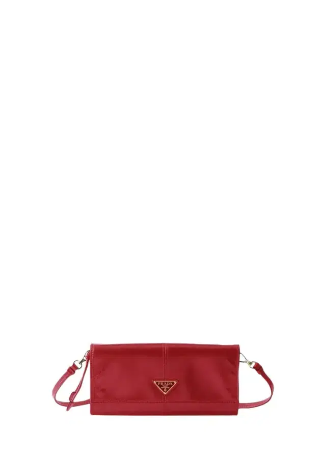 Prada Leather Wallet with Shoulder Strap