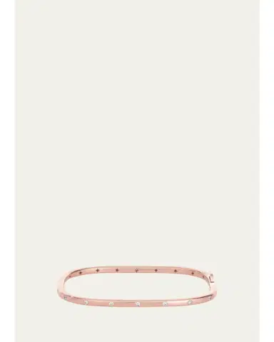 MORITZ GLIK 18K Rose Gold Core Stacking Bangle with Diamonds | Thumbnail 1