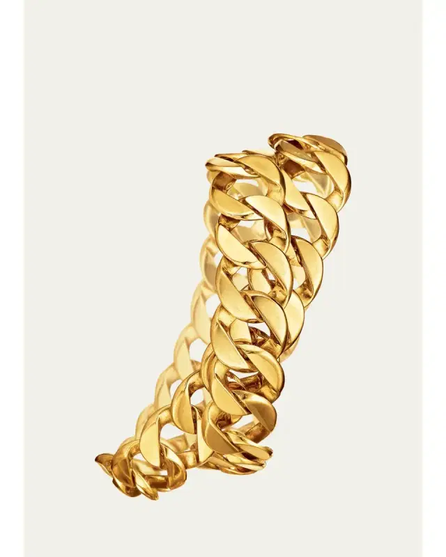 VERDURA 18K Yellow Gold Double Wrap Curb-Link Bracelet