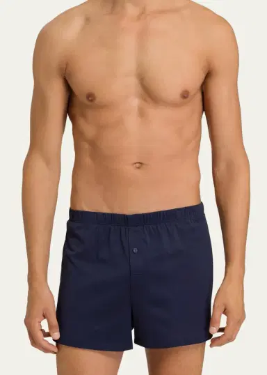 Hanro Men's Sporty Mercerized Cotton Boxers | Thumbnail 2