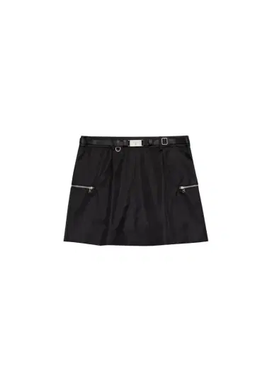 Prada Belted Mini Skirt | Thumbnail 1 Prada Belted Mini Skirt | Thumbnail 1