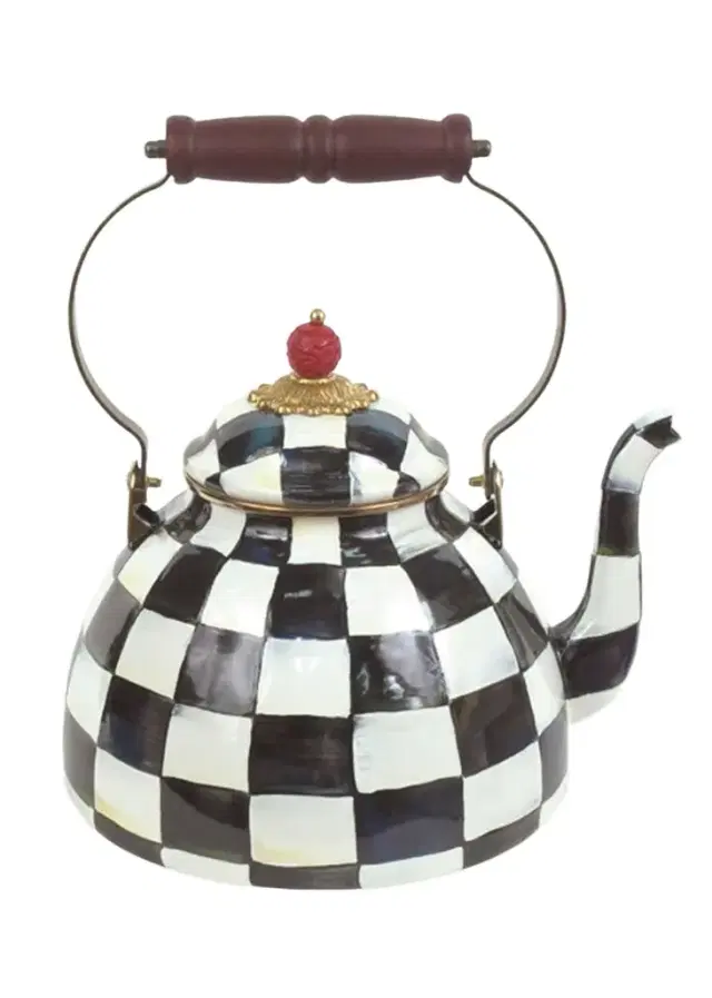 MacKenzie-Childs Courtly Check Two-Quart Tea Kettle