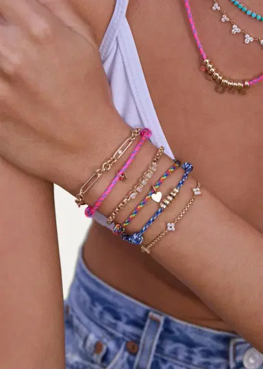 Zoë Chicco 14K Single Nested Prong Diamond Large Paperclip and Rolo Bracelet | Thumbnail 2