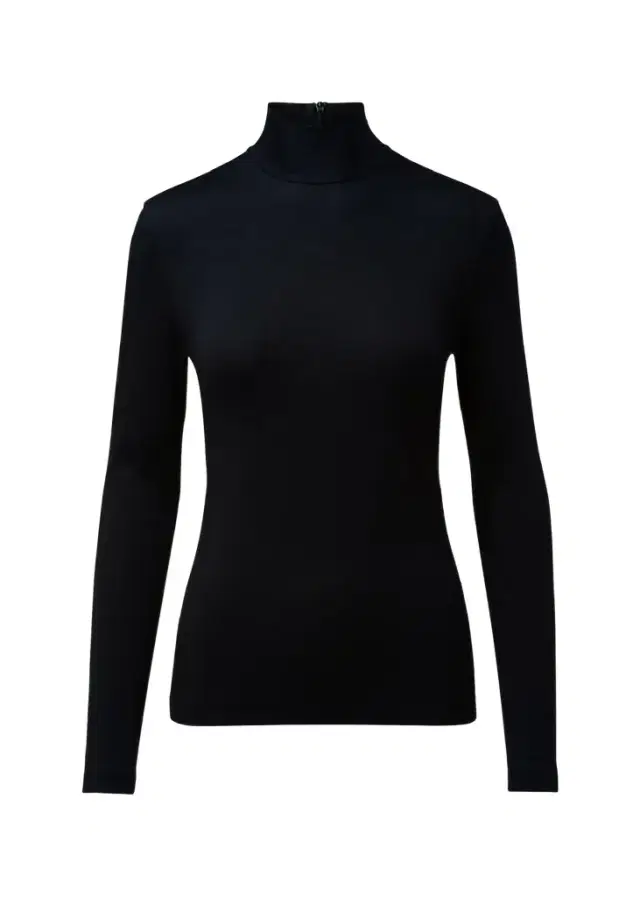 Akris punto Turtleneck Long-Sleeve Modal-Stretch Top