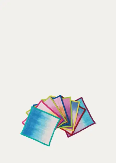 Emily P. Wheeler Dusk Hand-Dyed Linen Cocktail Napkins, Set of 8 | Thumbnail 2