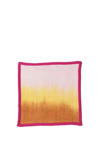 Emily P. Wheeler Dusk Hand-Dyed Linen Cocktail Napkins, Set of 8 | Thumbnail 1