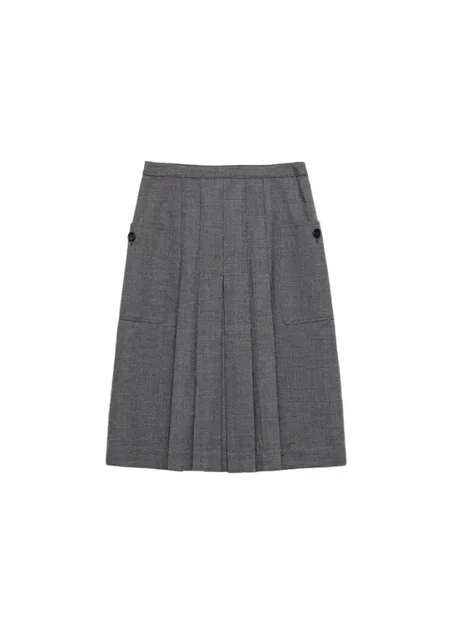 Prada Pleated-Front Wool A-Line Skirt