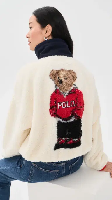 Polo Ralph Lauren Polo Bear Fleece Funnel Neck Pullover clubhouse cream multi | Thumbnail 2 Polo Ralph Lauren Polo Bear Fleece Funnel Neck Pullover clubhouse cream multi | Thumbnail 2