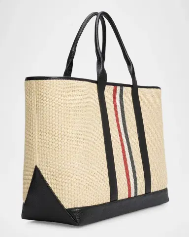 Thom Browne Men's Medium Tool Raffia Tote Bag | Thumbnail 3 Thom Browne Men's Medium Tool Raffia Tote Bag | Thumbnail 3