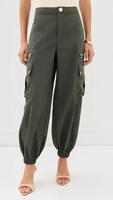 L'Agence Greer Balloon Cargo Jogger Pants Ash Olive | Thumbnail 2