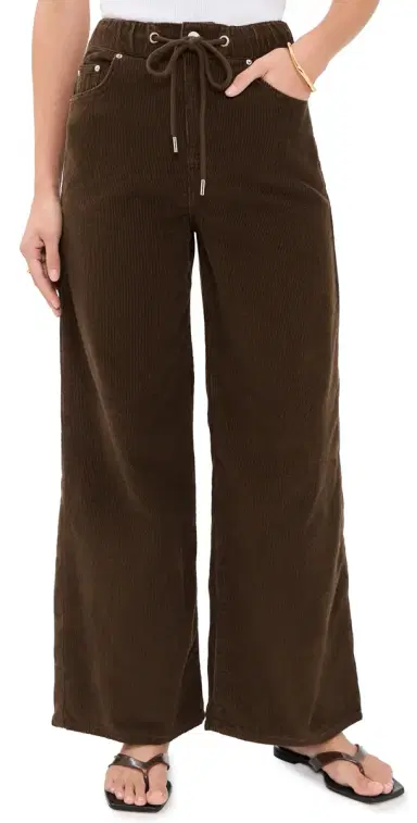 Aligne Alicia Corduroy Pants Chocolate | Thumbnail 1