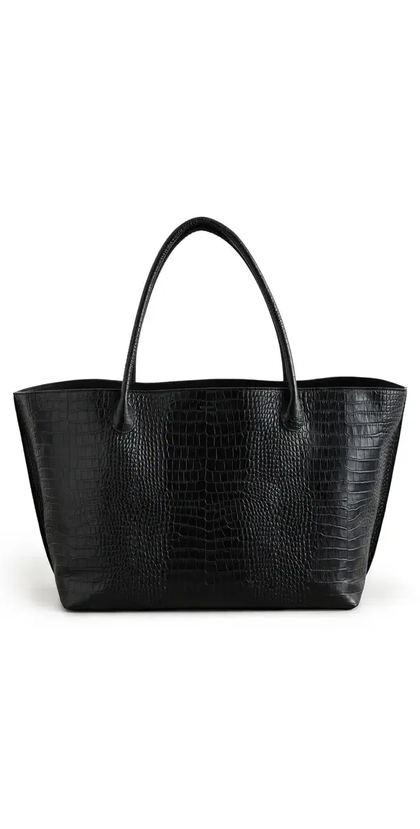 LIÉ STUDIO The Eva Weekend Tote Black Croc One Size