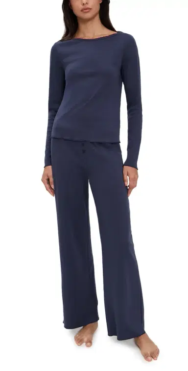 Cozyland by Morgan Lane Ellie Pajamas Set Slate S | Thumbnail 1