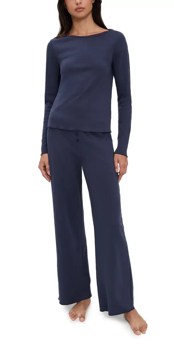 Cozyland by Morgan Lane Ellie Pajamas Set Slate S