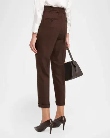 Kiton Virgin Wool-Blend Crop Trousers | Thumbnail 3 Kiton Virgin Wool-Blend Crop Trousers | Thumbnail 3