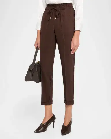 Kiton Virgin Wool-Blend Crop Trousers | Thumbnail 4 Kiton Virgin Wool-Blend Crop Trousers | Thumbnail 4