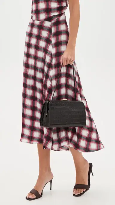 Loeffler Randall Zella Covered Frame Clutch Ebony One Size | Thumbnail 3 Loeffler Randall Zella Covered Frame Clutch Ebony One Size | Thumbnail 3
