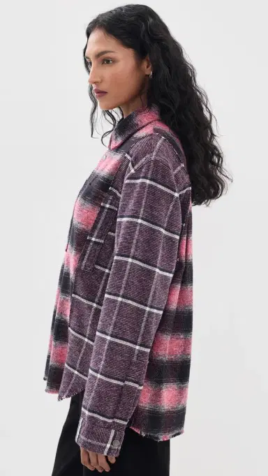 Haikure Arno Double Check Button Down Shirt | Thumbnail 4 Haikure Arno Double Check Button Down Shirt | Thumbnail 4