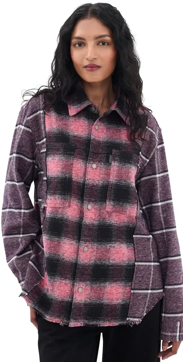 Haikure Arno Double Check Button Down Shirt Double Check M