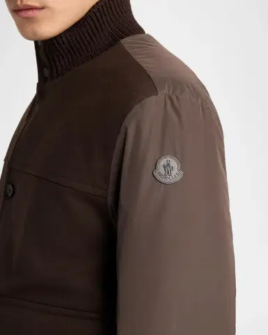 Moncler Men's Urvalis Hybrid Down Blouson Jacket | Thumbnail 5 Moncler Men's Urvalis Hybrid Down Blouson Jacket | Thumbnail 5