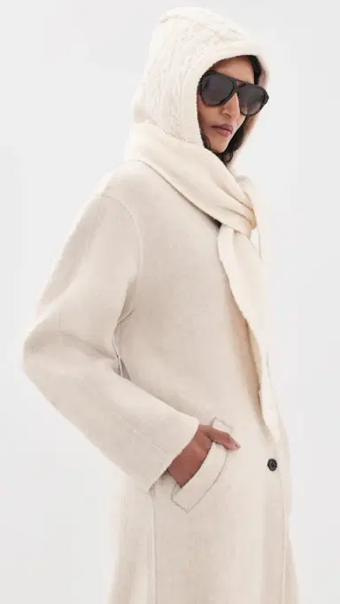 Hat Attack Cable Hooded Scarf | Thumbnail 5