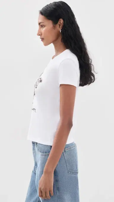 Sunny Somewhere Yeehaw Cowgirl Crew Tee White L | Thumbnail 4 Sunny Somewhere Yeehaw Cowgirl Crew Tee White L | Thumbnail 4